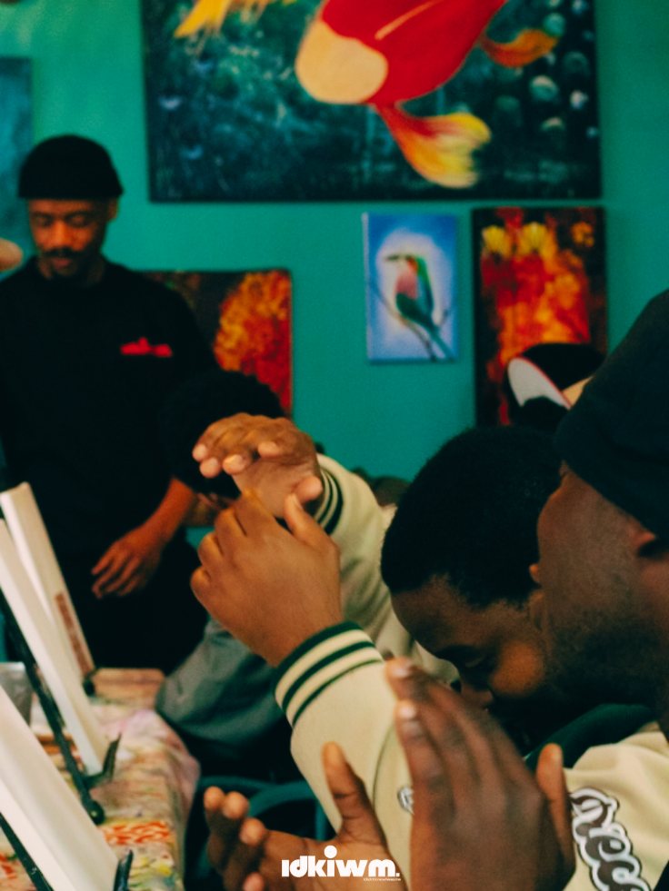Hands clasped in prayer during the event